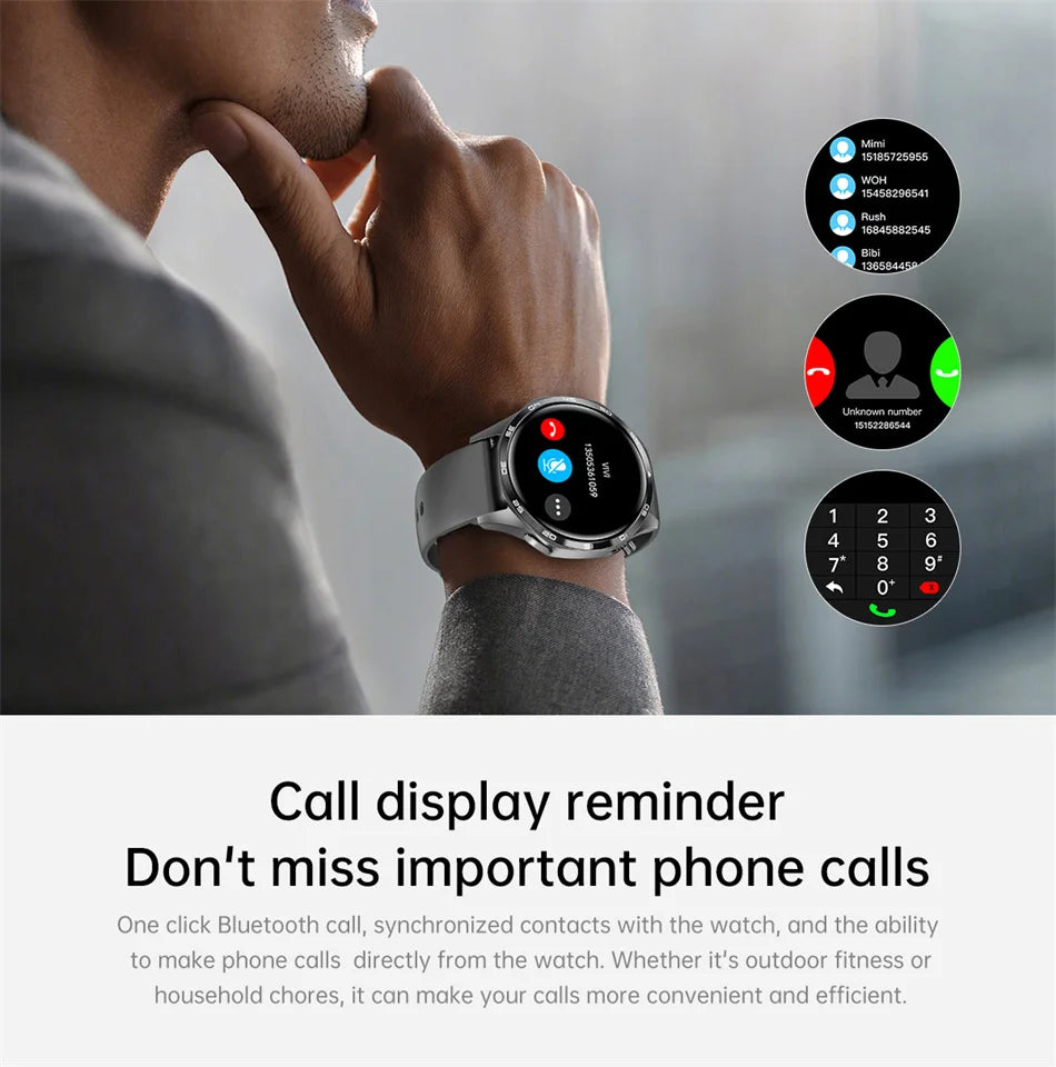 Men's GT5 Pro Smart Watch Men (Heart rate, Bluetooth Call, IP67 Waterproof, GPS.....)