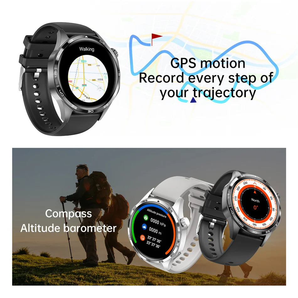 Men's GT5 Pro Smart Watch Men (Heart rate, Bluetooth Call, IP67 Waterproof, GPS.....)