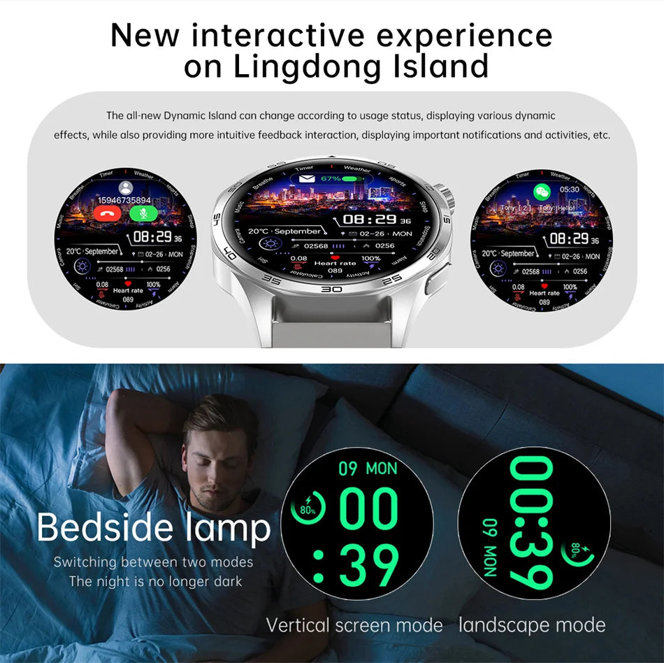 Men's GT5 Pro Smart Watch Men (Heart rate, Bluetooth Call, IP67 Waterproof, GPS.....)