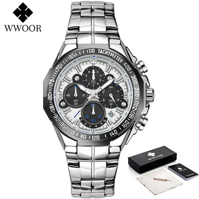 Men's Stylish Luxury Chronograph Wristwatch (Water/Shock Resistance)