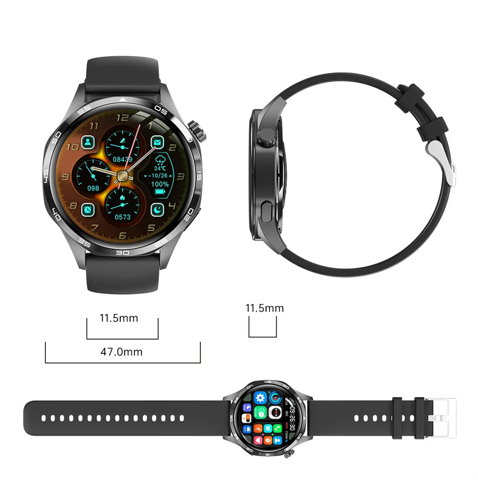 Men's GT5 Pro Smart Watch Men (Heart rate, Bluetooth Call, IP67 Waterproof, GPS.....)