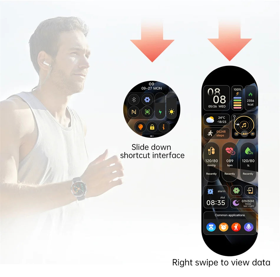Men's GT5 Pro Smart Watch Men (Heart rate, Bluetooth Call, IP67 Waterproof, GPS.....)