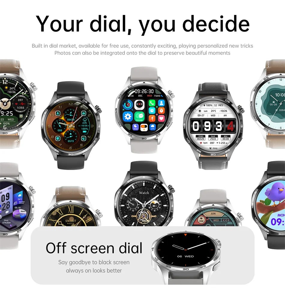 Men's GT5 Pro Smart Watch Men (Heart rate, Bluetooth Call, IP67 Waterproof, GPS.....)
