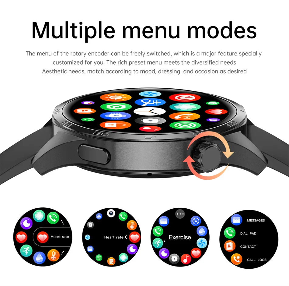 Men's GT5 Pro Smart Watch Men (Heart rate, Bluetooth Call, IP67 Waterproof, GPS.....)
