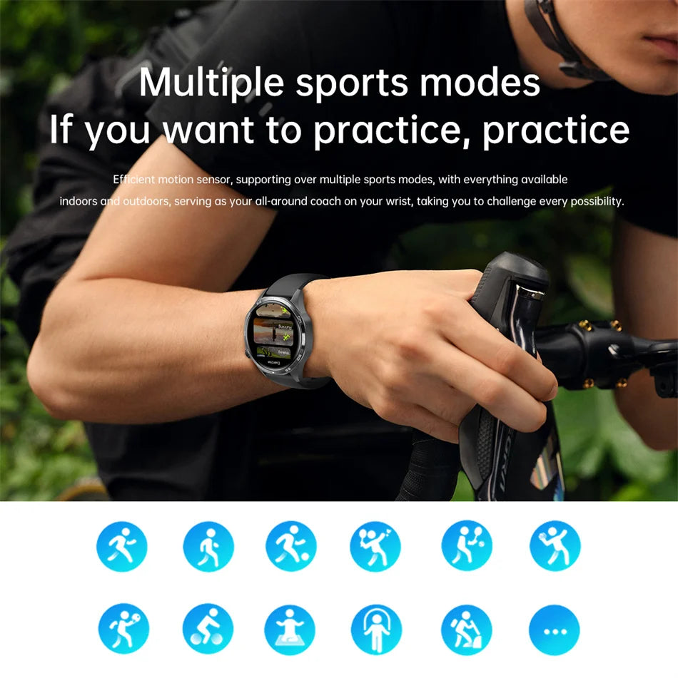 Men's GT5 Pro Smart Watch Men (Heart rate, Bluetooth Call, IP67 Waterproof, GPS.....)