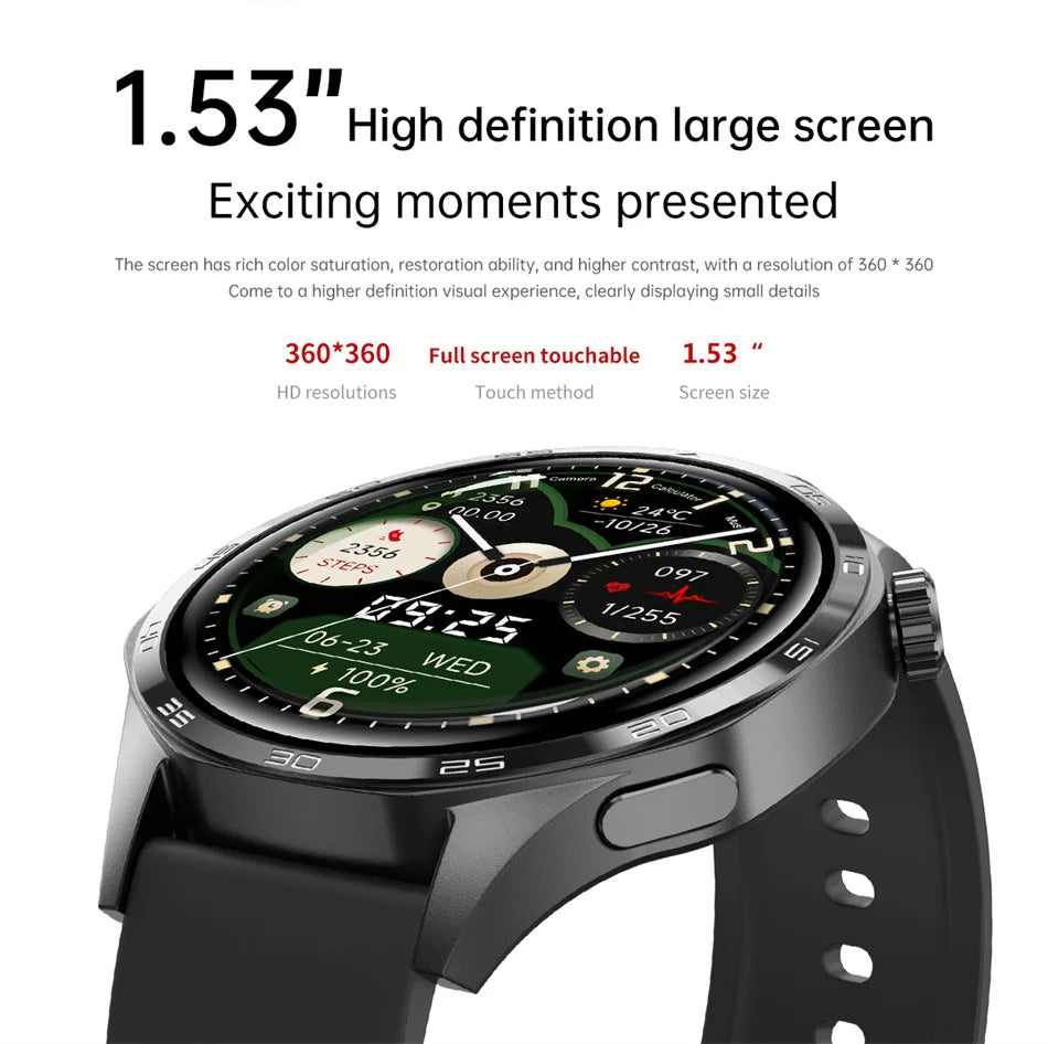 Men's GT5 Pro Smart Watch Men (Heart rate, Bluetooth Call, IP67 Waterproof, GPS.....)