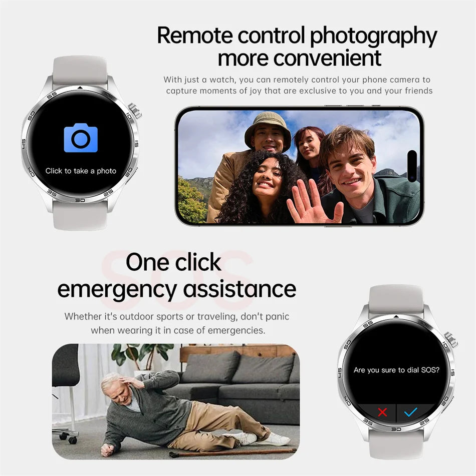 Men's GT5 Pro Smart Watch Men (Heart rate, Bluetooth Call, IP67 Waterproof, GPS.....)