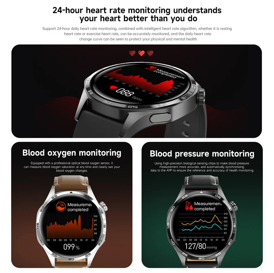 Men's GT5 Pro Smart Watch Men (Heart rate, Bluetooth Call, IP67 Waterproof, GPS.....)