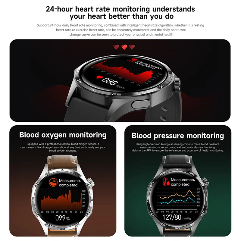 Men's GT5 Pro Smart Watch Men (Heart rate, Bluetooth Call, IP67 Waterproof, GPS.....)