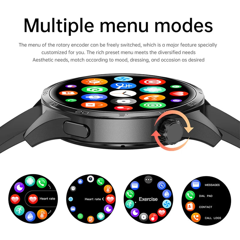 Men's GT5 Pro Smart Watch Men (Heart rate, Bluetooth Call, IP67 Waterproof, GPS.....)